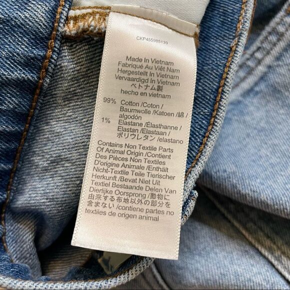 Madewell Distressed PVJ Straight jean in size 25 in Reinhart Wash - Picture 15 of 16